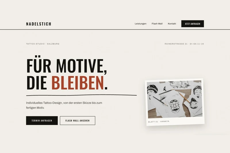 Startseite von Nadelstich